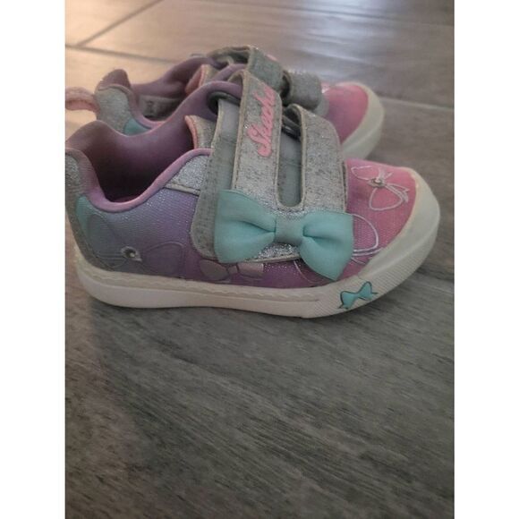 Skechers Lil‎ Bowie Toddler Girl Light Up Sneakers Size 6 - Picture 4 of 10